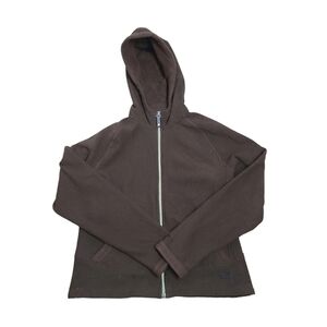 The NORTH FACE Brown TKA 200 Full Zip Sherpa Fleece Hooded Jacket Women's Size L